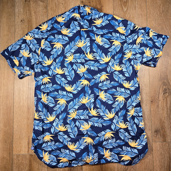 Stitches & Rivets Men’s XL Hawaiian Shirt Floral AOP Button Down Short Sleeve - Picture 6 of 6